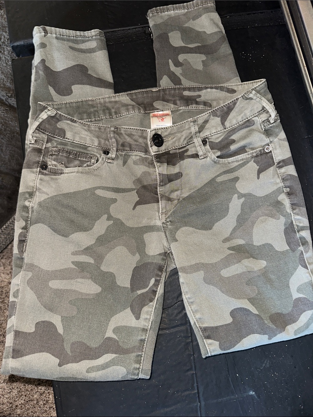 True Religion Camo Skinny Jeans